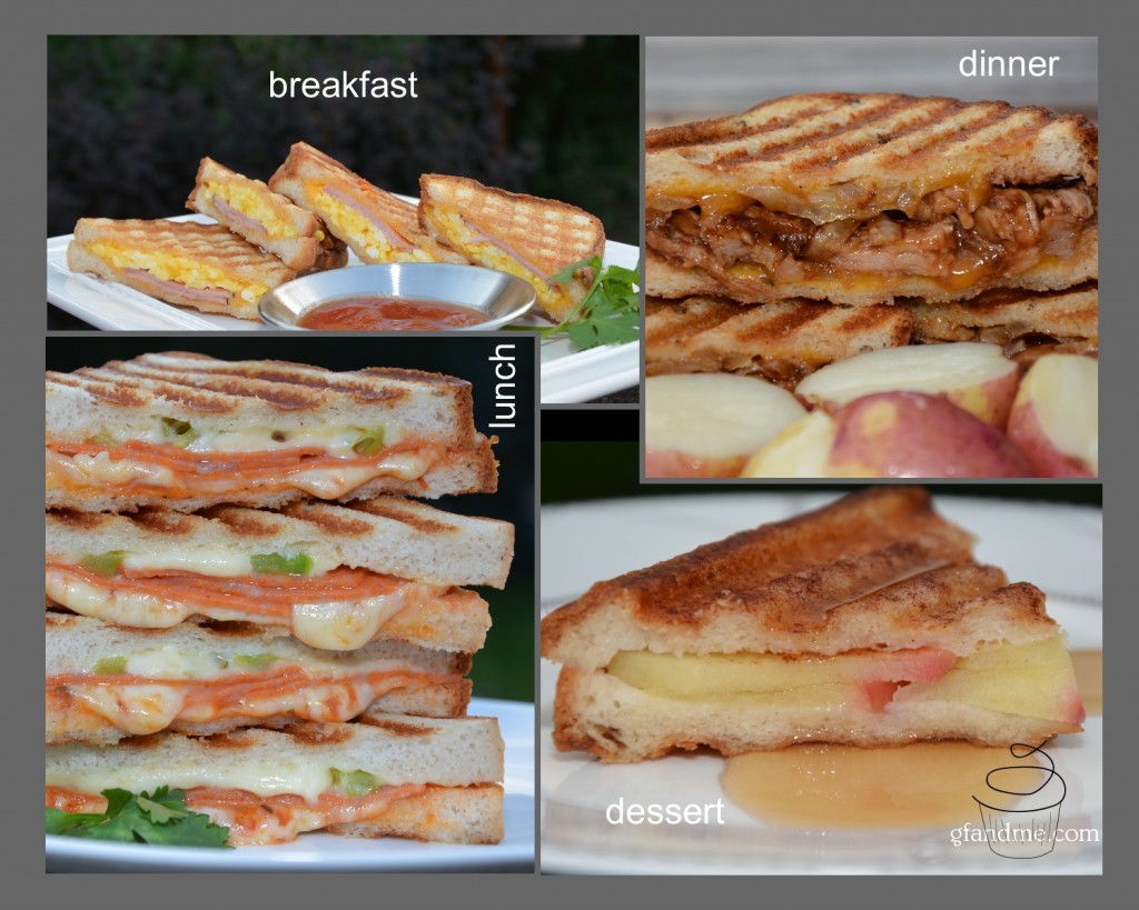breakfast, lunch, dinner & dessert panini - gluten free, of course - gf ...