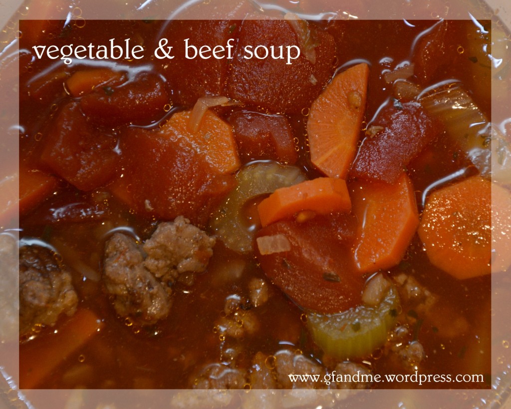 vegetable beef soup - a gluten free bowl of homemade comfort - gf and me