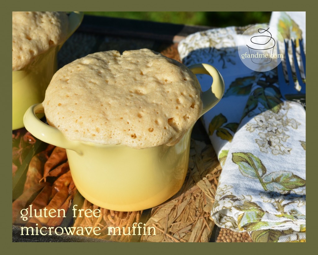 gluten free microwave muffin makes a simple, delicious breakfast gf and me